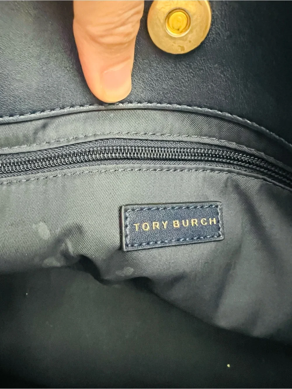 Tory Burch navy tote